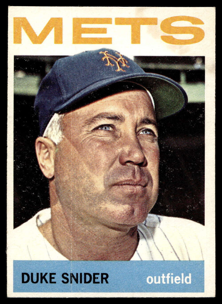 1964 Topps #155 Duke Snider Excellent stain 