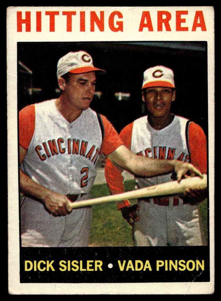 1964 Topps #162 Dick Sisler/Vada Pinson Hitting Area Very Good  ID: 523814