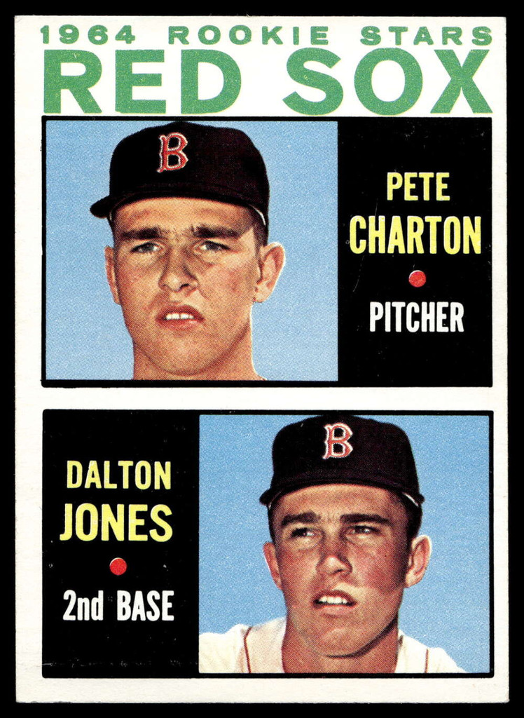 1964 Topps #459 Pete Charton/Dalton Jones Red Sox Rookies Very Good RC Rookie  ID: 524017