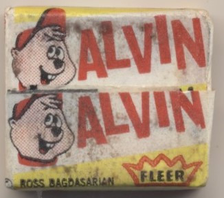 circ. 1960's Fleer ALVIN Bubble Gum with Tattoos   #*sku37307