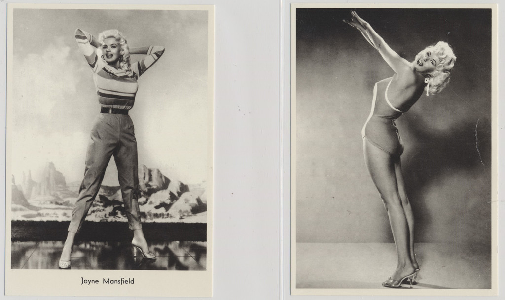 circ. 1980's Unused Post Cards Jayne Mansfield  Lot of 6 different  #*sku37323