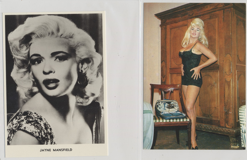 circ. 1980's Unused Post Cards Jayne Mansfield  Lot of 6 different  #*sku37323