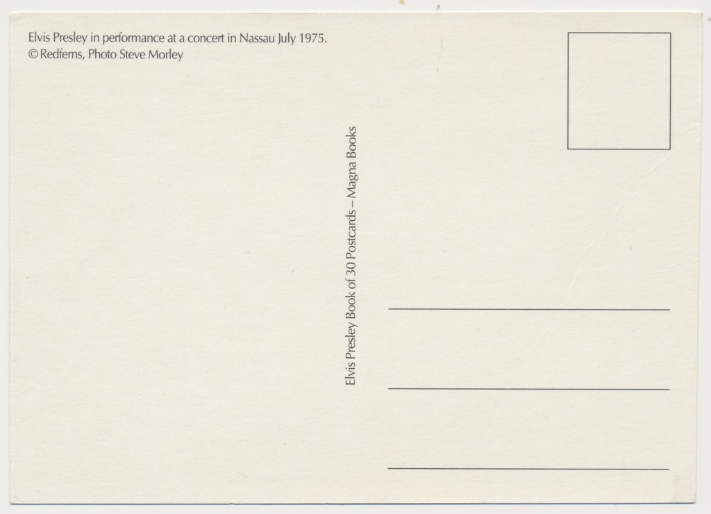 circ. 1970's Unused Post Card Elvis Presley #*sku37330