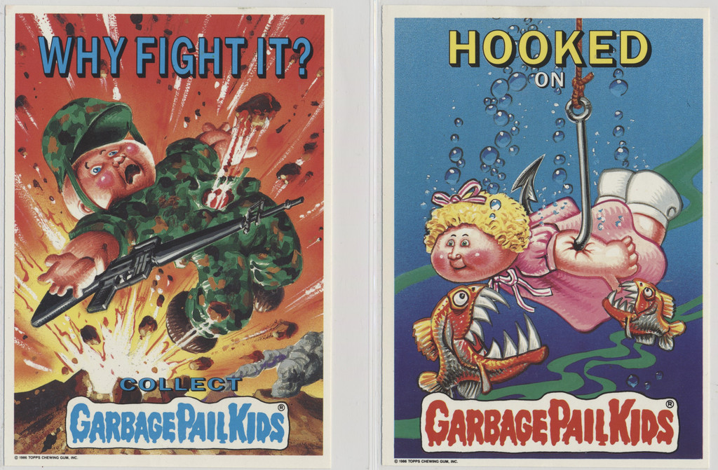 1986 Topps Garbage Pail Kids Giant Stickers Partial Set 14/15  #*sku3220a