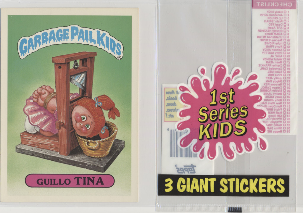 1986 Topps 1st Series Garbage Pail Kids Giant Stickers (5 x 7 inches) Partial Set 31/39  #*sku37334