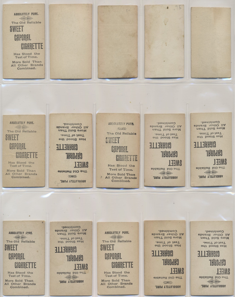 1887's - 1890's N245 Actors & Actresses Lot of 15 different  #*sku37344