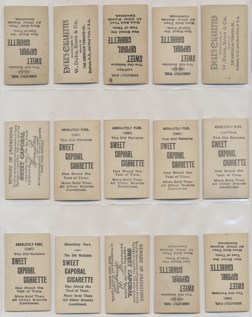 1887's - 1890's N245 Actors & Actresses Lot of 15 different  #*sku37346