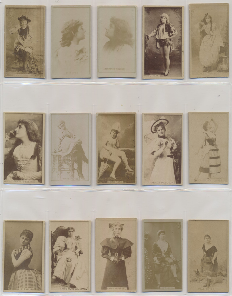 1887's - 1890's N245 Actors & Actresses Lot of 15 different  #*sku37347