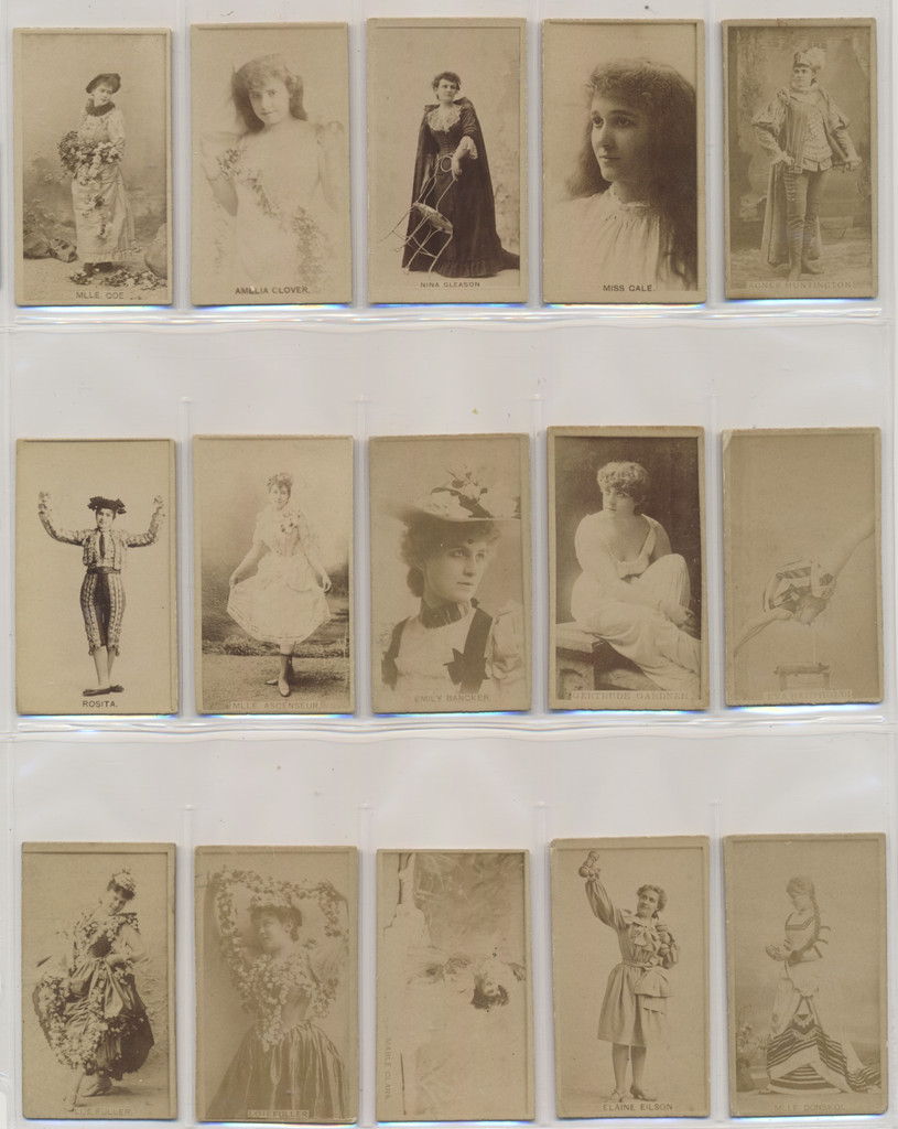 1887's - 1890's N245 Actors & Actresses Lot of 15 different  #*sku37353