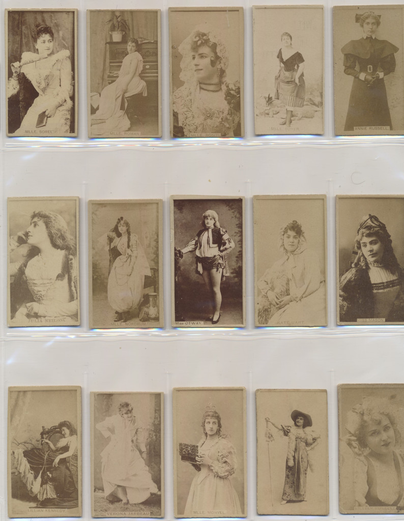 1887's - 1890's N245 Actors & Actresses Lot of 15 different #*sku37358