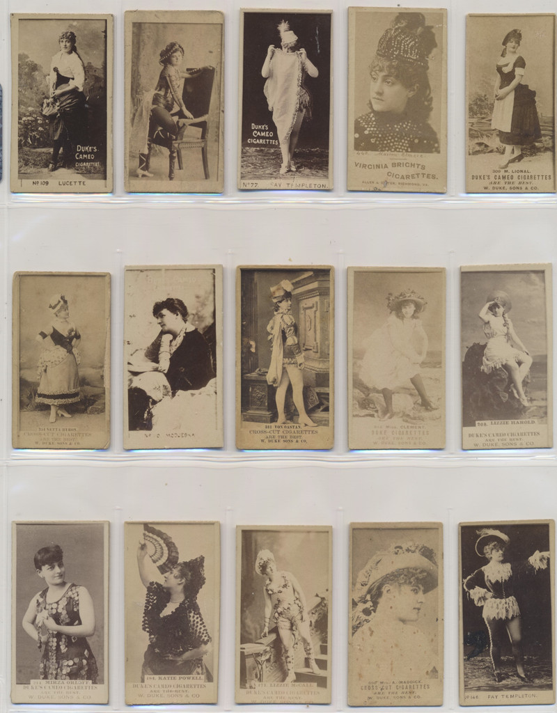1887's - 1890's N245 Actors & Actresses Lot of 15 different #*sku37360