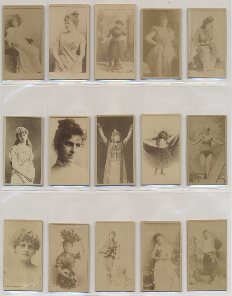 1887's - 1890's N245 Actors & Actresses Lot of 15 different #*sku37362