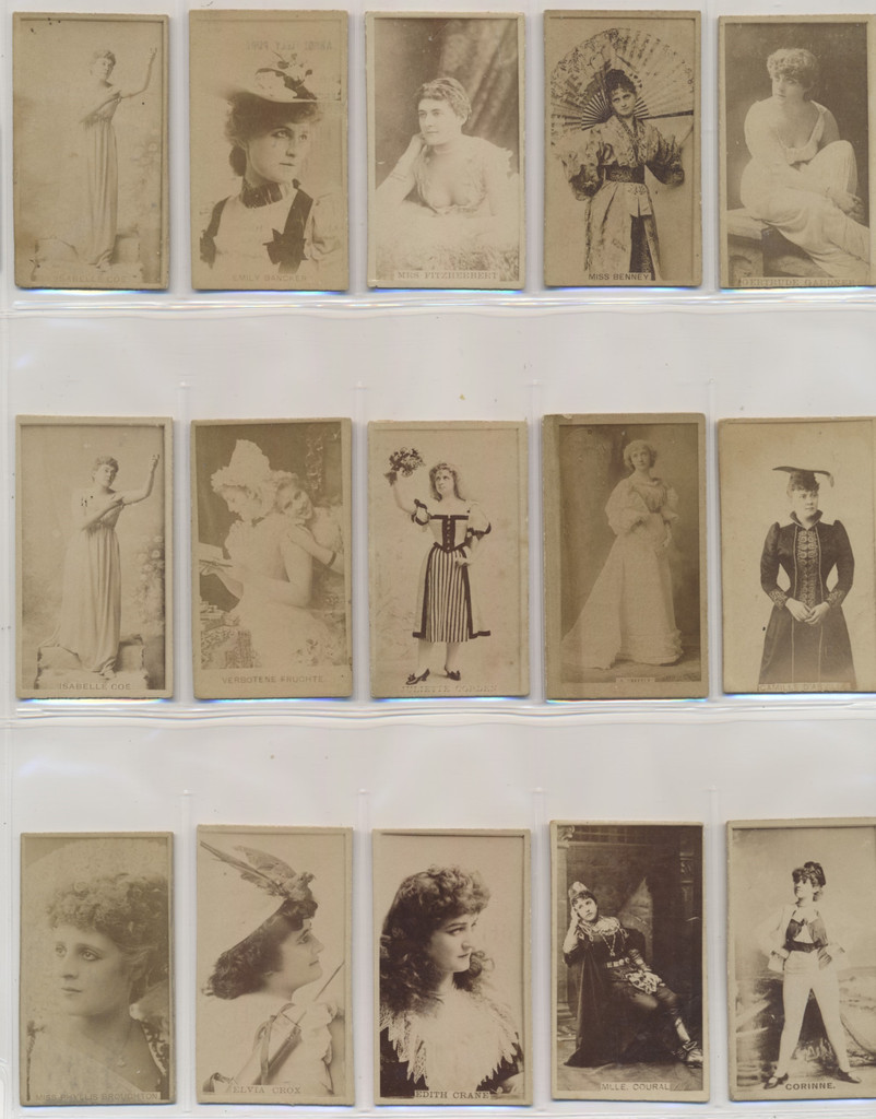 1887's - 1890's N245 Actors & Actresses Lot of 15 different #*sku37363