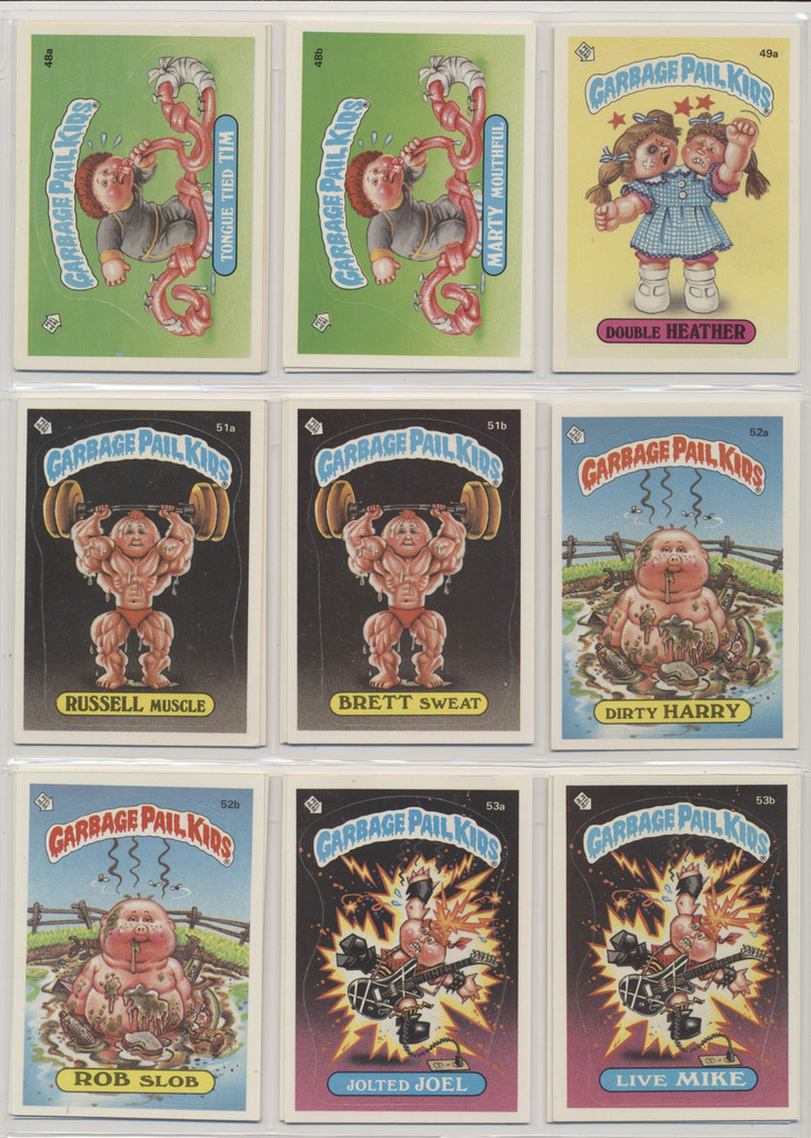 1985 Topps Garbage Pail Kids Series 2 Partial Set of 71/84 Stickers (Pack Fresh) #*sku37369