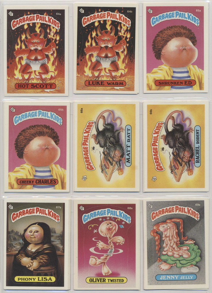 1985 Topps Garbage Pail Kids Series 2 Partial Set of 71/84 Stickers (Pack Fresh) #*sku37369