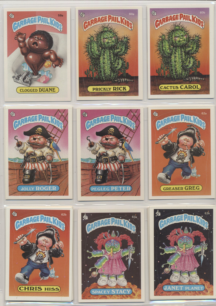 1985 Topps Garbage Pail Kids Series 2 Partial Set of 71/84 Stickers (Pack Fresh) #*sku37369