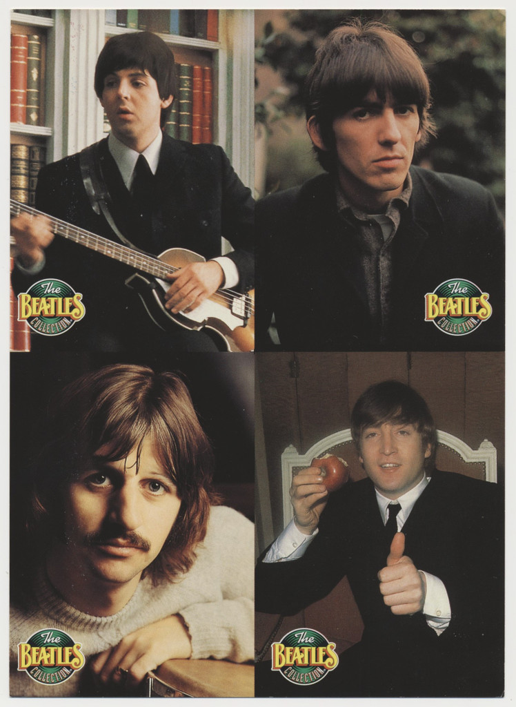 1993 Apple Corp. Promo Card Uncut Sheet THE BEATLES (5" x 7")  #*sku37365