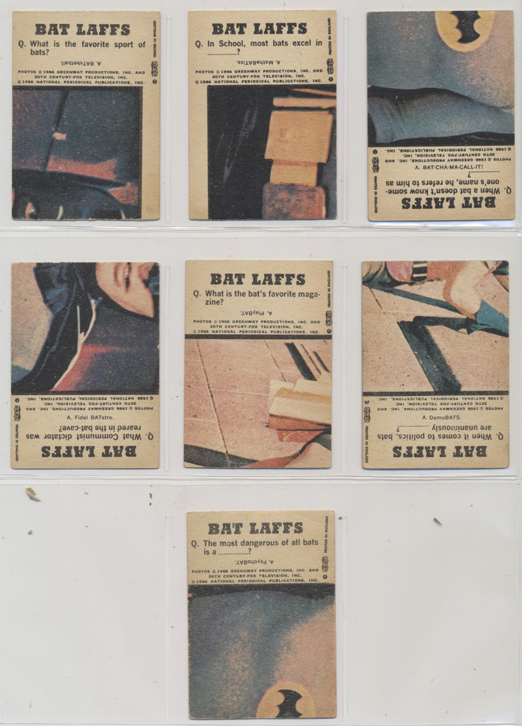 1966 A&BC England BAT LAFF Partial Set 16/55 Cards  #*sku37370