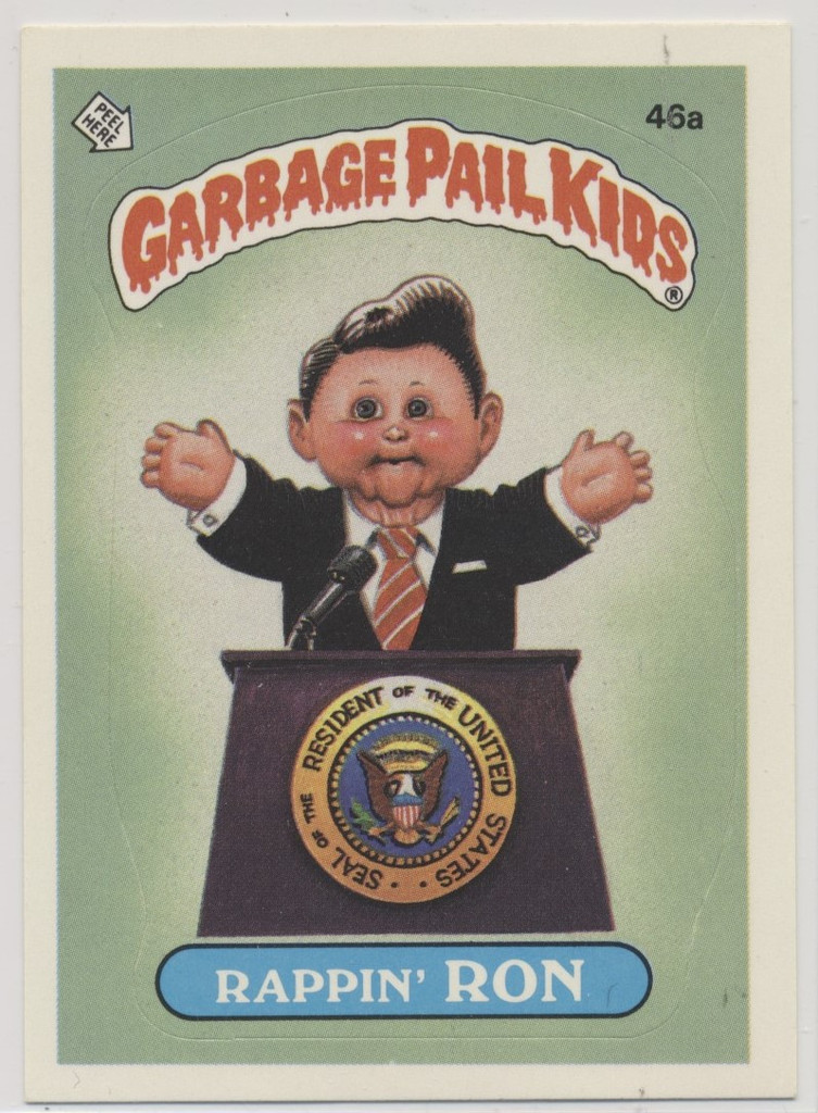 To1985pps Garbage Pail Kids Series 2  #46a Rappin' Ron Unmarked Checklist  (Pack Fresh) TOUGH #*sku37375