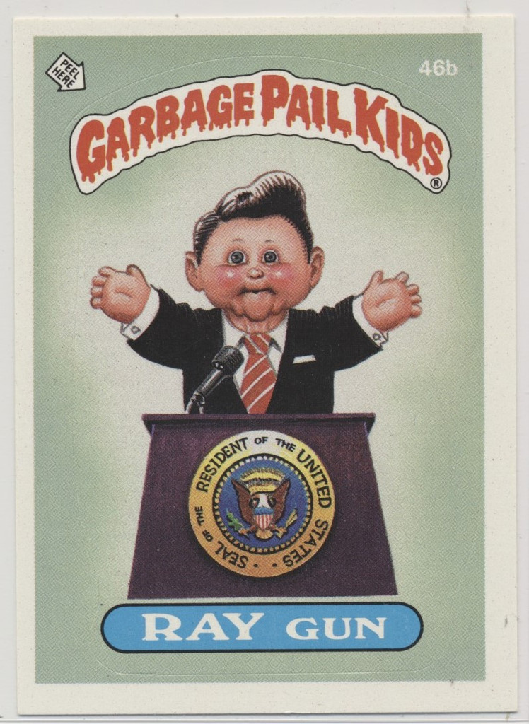 To1985pps Garbage Pail Kids Series 2  #46b Ray Gun Unmarked Checklist  (Pack Fresh) TOUGH  #*sku37376
