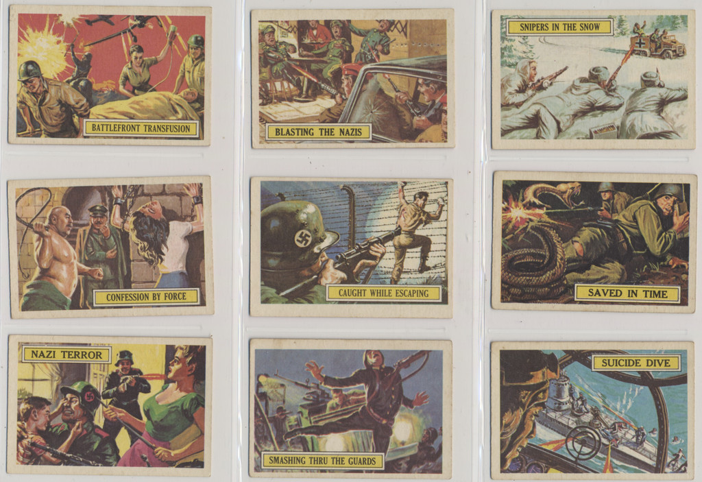 1965 A&BC England Battle Cards Lot of 47/73  #*sku37373
