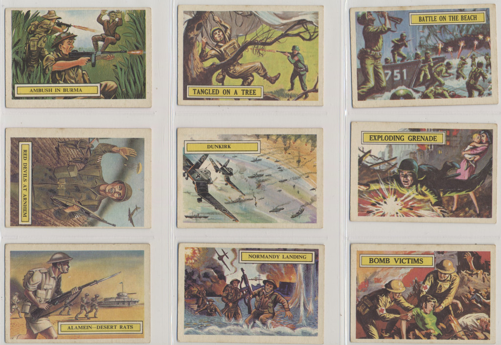 1965 A&BC England Battle Cards Lot of 47/73  #*sku37373