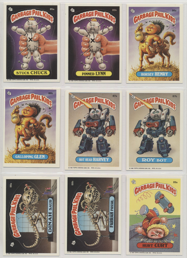 1985 Topps Garbage Pail Kids Series 3 Partial Set 79/80  #*sku37383