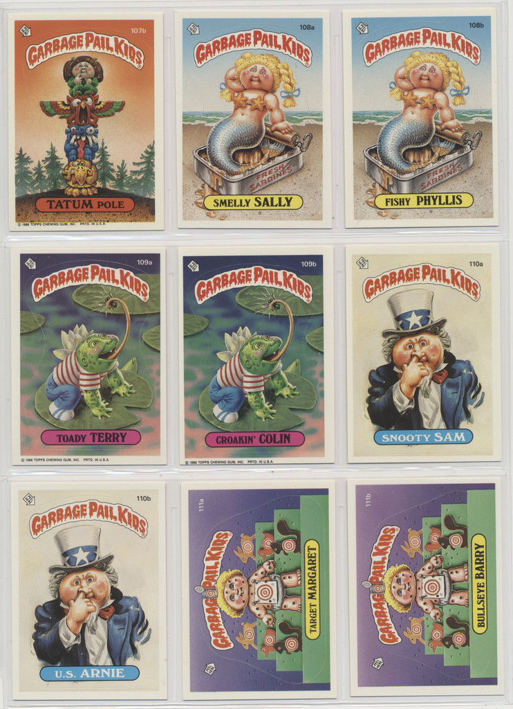 1985 Topps Garbage Pail Kids Series 3 Partial Set 79/80  #*sku37383