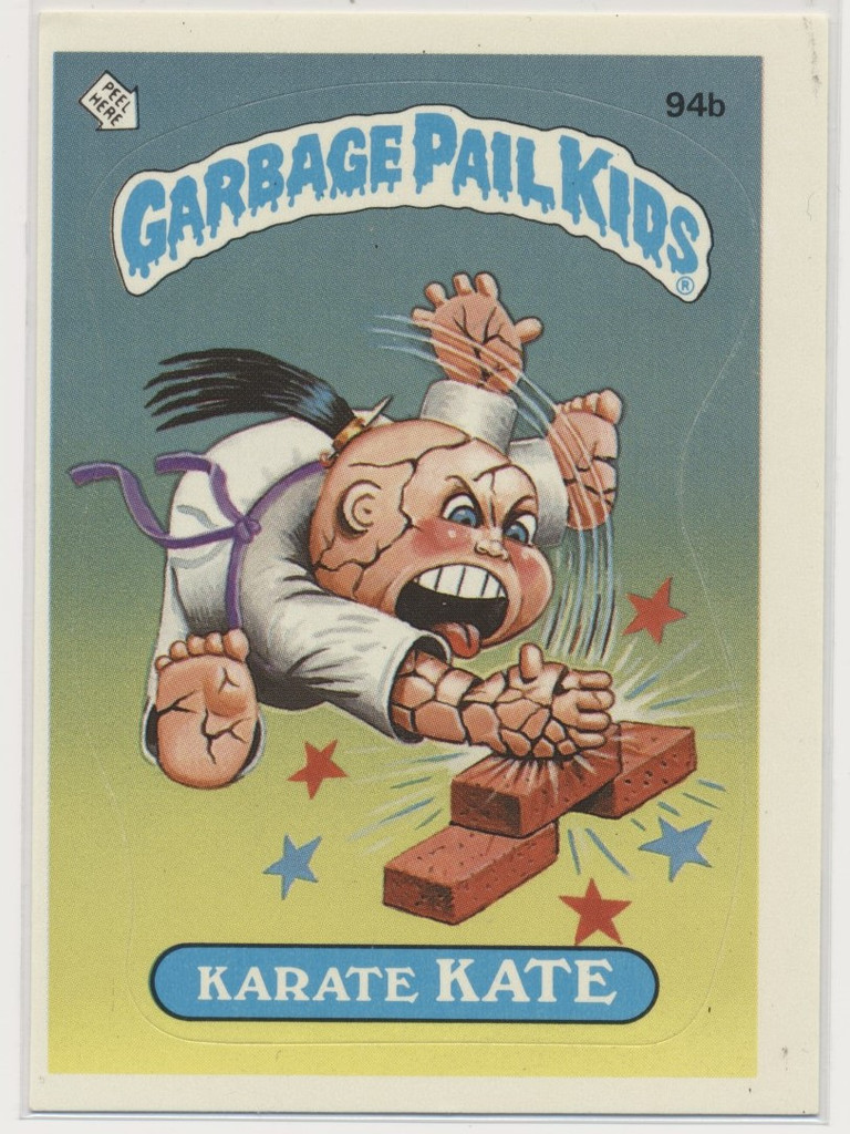 1985 Topps Garbage Pail Kids Series 3 #94b Karate Kate TOUGH #*sku37384