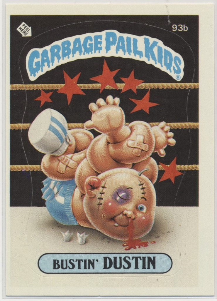 1985 Topps Garbage Pail Kids Series 3 #93b Bustin' Dustin TOUGH  #*sku37385