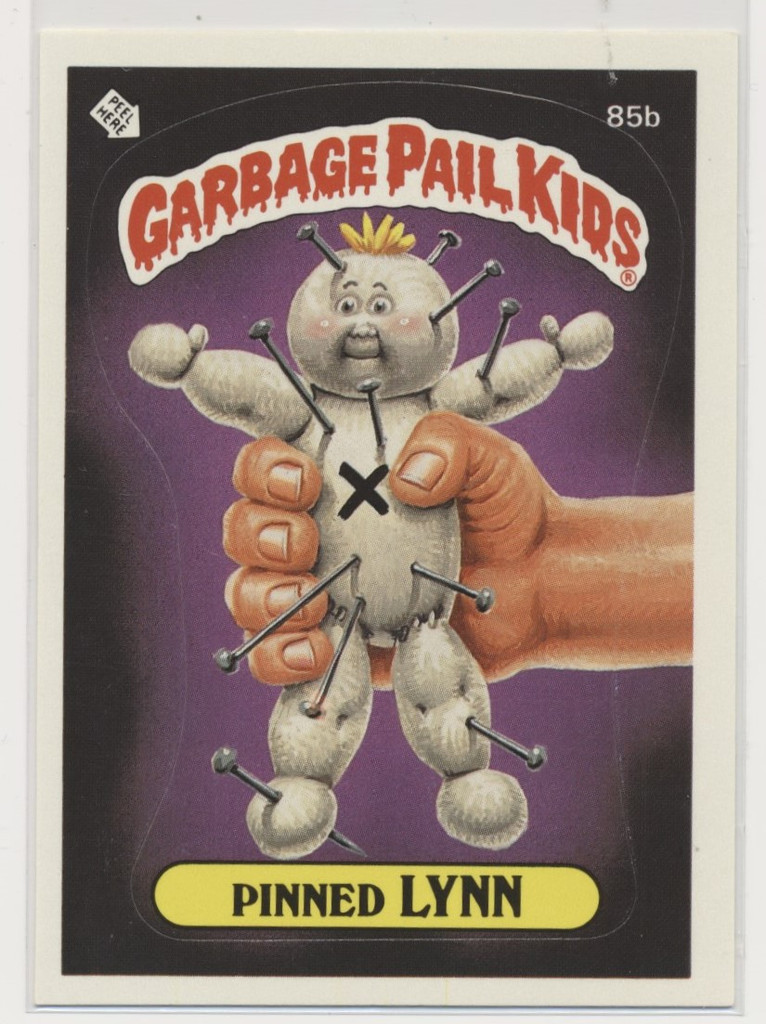 1985 Topps Garbage Pail Kids Series 3 #85b Pinned Lynn TOUGH #*sku37389