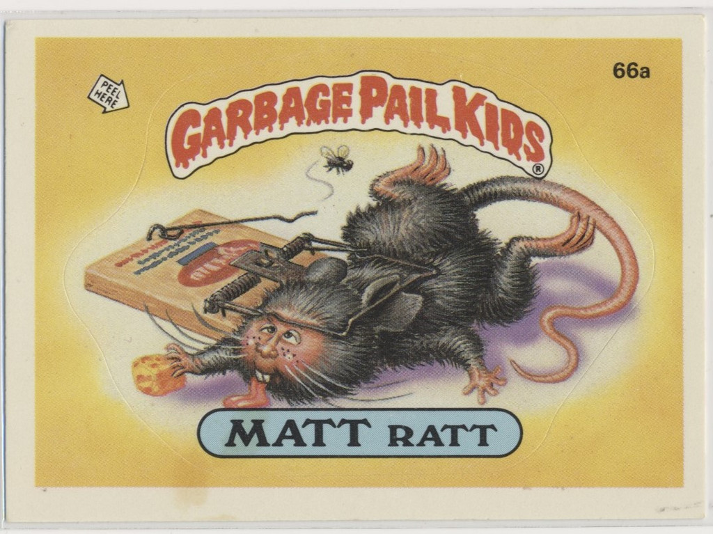 1985 Topps Garbage Pail Kids Series 2 #66a Matt Ratt TOUGH #*sku37394