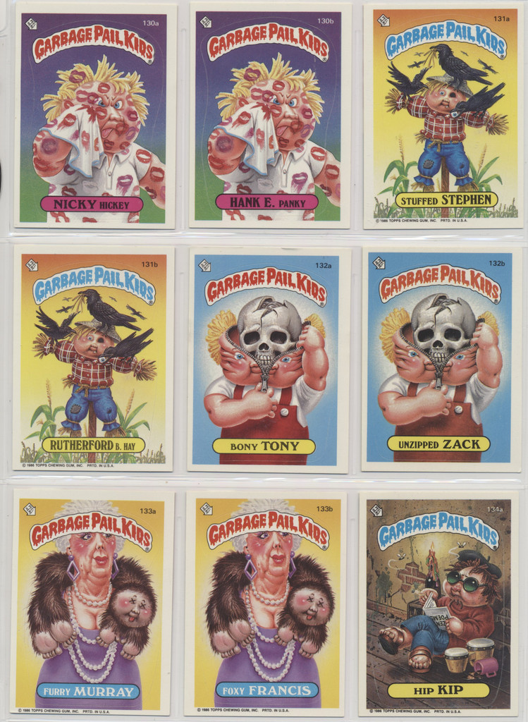 1986 Topps Garbage Pail Kids Series 4 Partial Set 72/84 High Grade #*sku37401