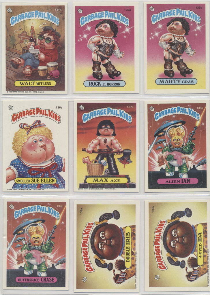 1986 Topps Garbage Pail Kids Series 4 Partial Set 72/84 High Grade #*sku37401