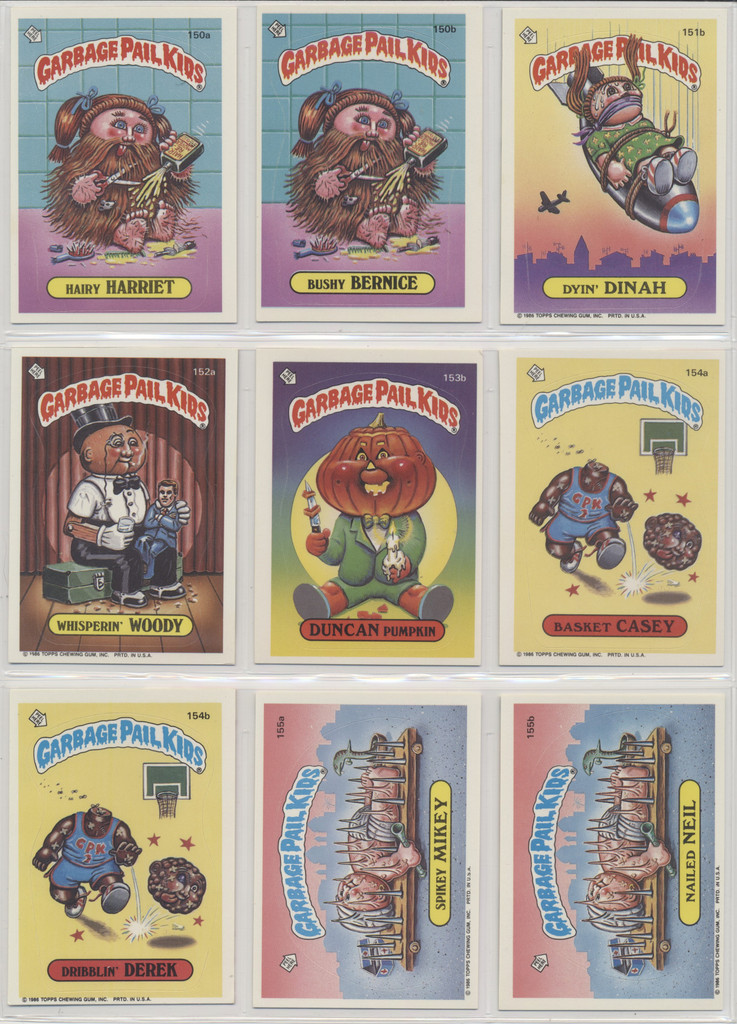 1986 Topps Garbage Pail Kids Series 4 Partial Set 72/84 High Grade #*sku37401