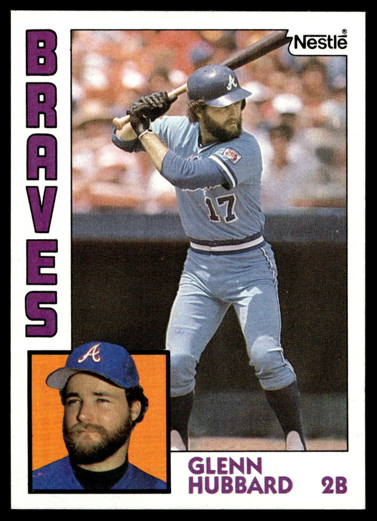 1984 Topps Nestle #25 Glenn Hubbard Near Mint+ 