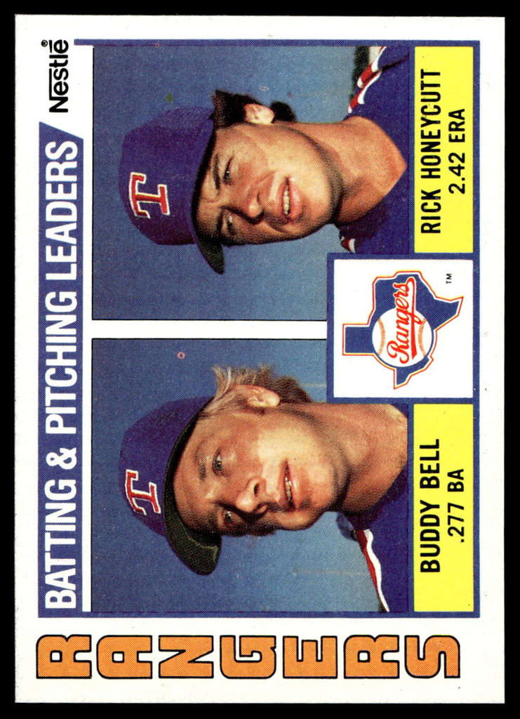 1984 Topps Nestle #37 Buddy Bell/Rick Honeycutt Near Mint+ 