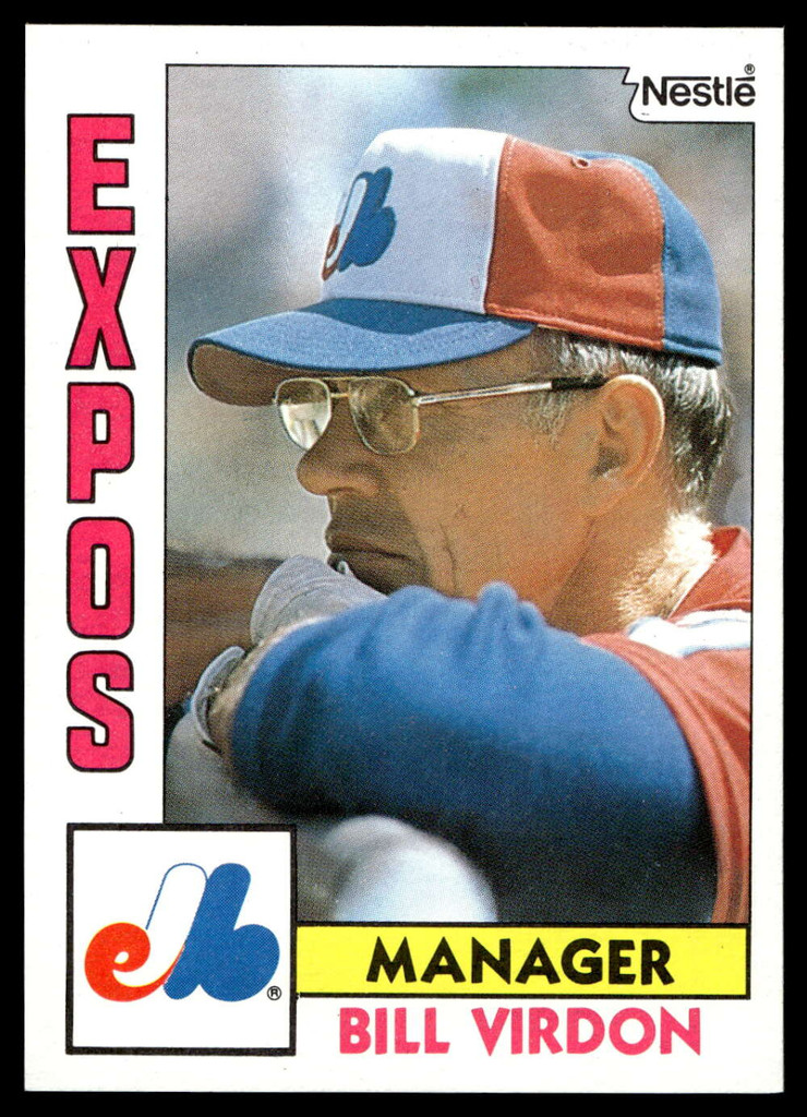 1984 Topps Nestle #111 Bill Virdon Near Mint+ 