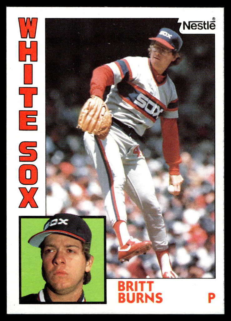 1984 Topps Nestle #125 Britt Burns Near Mint+ 