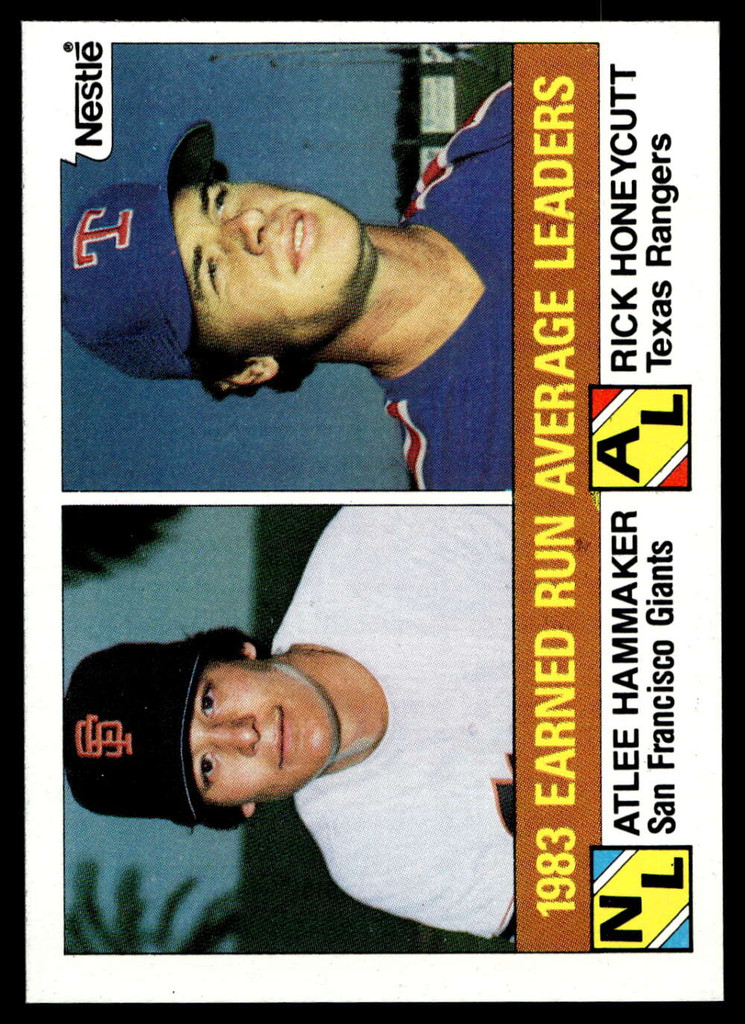 1984 Topps Nestle #137 Atlee Hammaker/Rick Honeycutt Near Mint+  ID: 524205