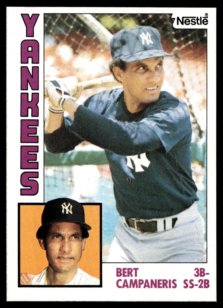 1984 Topps Nestle #139 Bert Campaneris Near Mint+ 