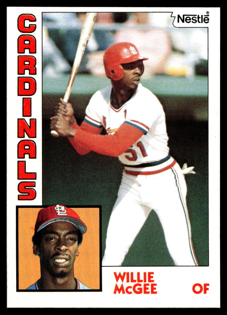 1984 Topps Nestle #310 Willie McGee Near Mint+ 