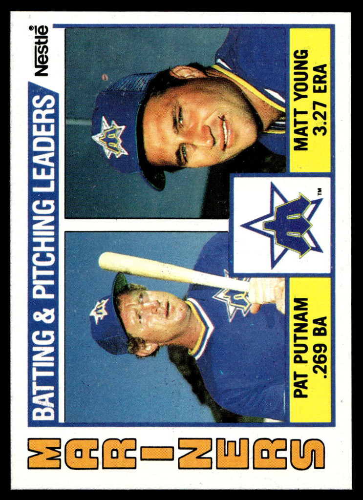 1984 Topps Nestle #336 Pat Putnam/Matt Young Near Mint+ 