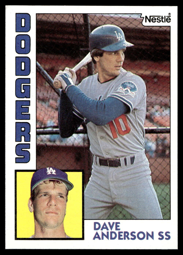 1984 Topps Nestle #376 Dave Anderson Near Mint+ RC Rookie 