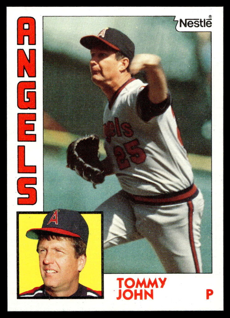 1984 Topps Nestle #415 Tommy John Near Mint+ 