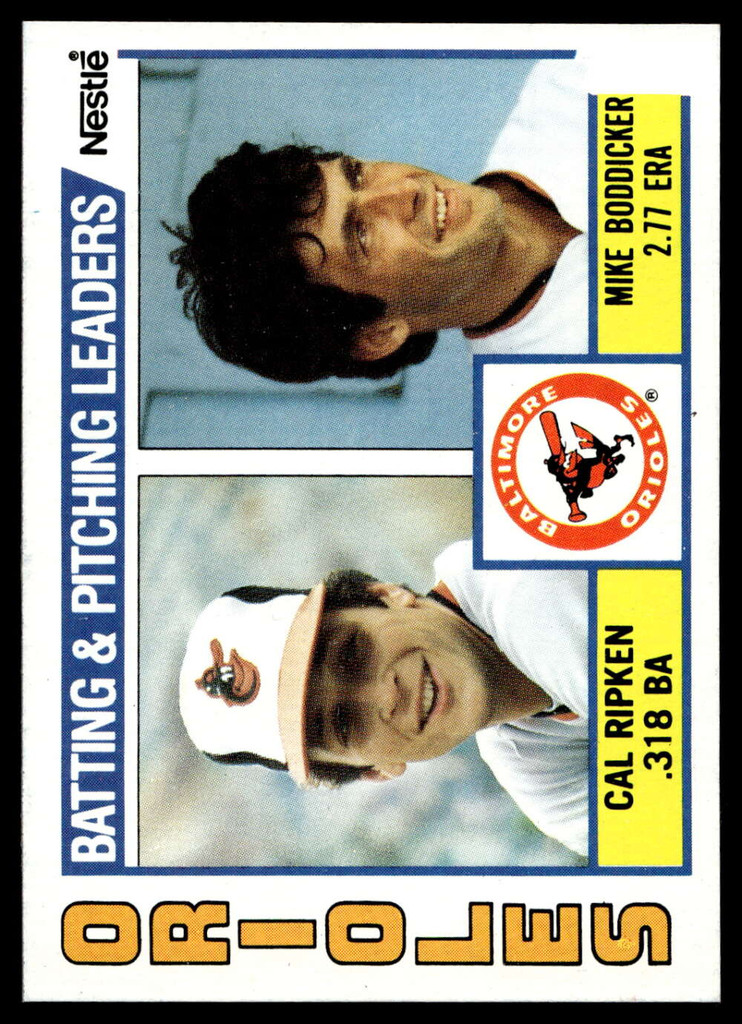 1984 Topps Nestle #426 Cal Ripken Jr./Mike Boddicker Near Mint+ 