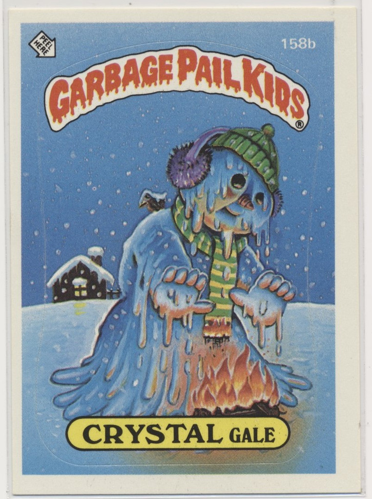 1986 Topps Garbage Pail Kids Series 4  #158b Crystal Gale  #*sku37408