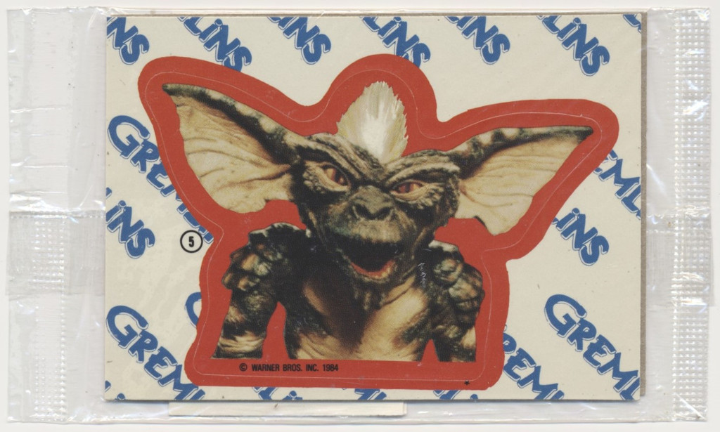 1984 Topps #5 Gremlins Stripe Sticker Original Package  #*sku37416