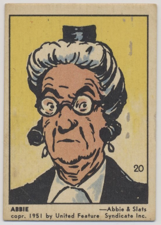 1951 V339-3 Canada Parkhurst Color Comic Cards #20 Abbie  #*sku37419