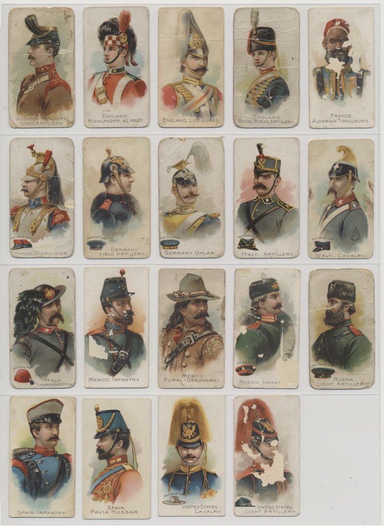 1910 E1 The Breisch-William Co. Inc  Army Cards Partial Set 19/25  #*sku37429